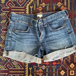 J. crew | classic cuffed jean shorts